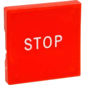 Allpoints 8014206 Button, Red/Sqw/ Stop Marking