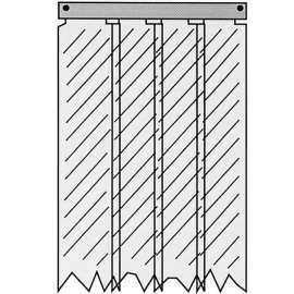 Allpoints 322181 Kason 401Sa6043184 Strip Curtain, 31 X 84