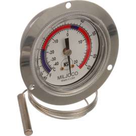 Allpoints 62-1040 2 1/2" Recessed Dial Thermometer with 48" Capillary