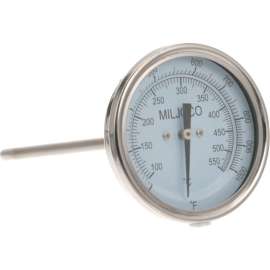 Allpoints 621062 Thermometer3", 200-1000F, 1/2 Mpt For Bakers Pride