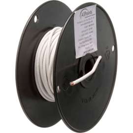 Allpoints 38-1265 High Temperature Wire; #14 Gauge; Stranded SRGN; White; 50' Roll
