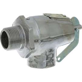 Allpoints 56-1013 10 PSI Chrome Steam Safety Relief Valve - 3/4" NPT, 383 lb./Hour