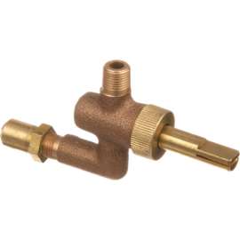 Allpoints 52-1051 Top Burner Valve; 1/8" Gas In; 3/8"-27 Gas Out