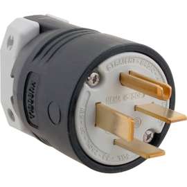 Allpoints 2531413 Plug, Straight, 4 Prong, 250V, 50A