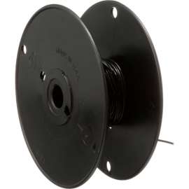 Allpoints 38-1328 High Temperature Wire; #16 Gauge; Stranded PTFE; Black; 50' Roll