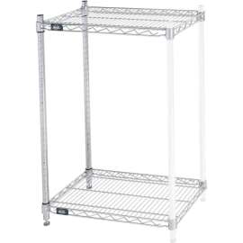 Nexel Shelving Wire Shelving Add-On Unit, 24"W x 14"D x 34"H
