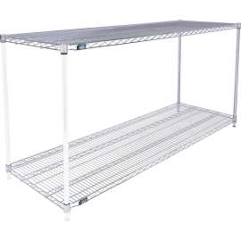 Nexel Shelving Wire Shelving Add-On Unit, 72"W x 21"D x 34"H