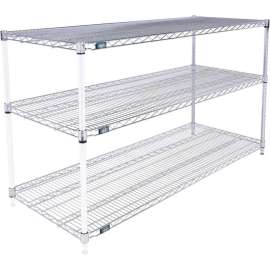 Nexel Shelving Wire Shelving Add-On Unit, 60"W x 24"D x 34"H