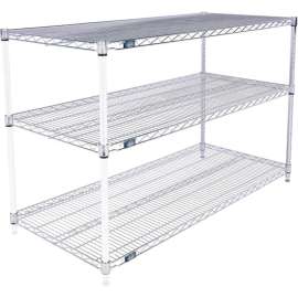 Nexel Shelving Wire Shelving Add-On Unit, 54"W x 24"D x 34"H