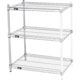 Nexel Shelving Wire Shelving Add-On Unit, 30"W x 14"D x 34"H