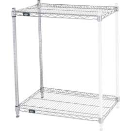 Nexel Shelving Wire Shelving Add-On Unit, 30"W x 14"D x 34"H