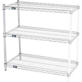 Nexel Shelving Wire Shelving Add-On Unit, 36"W x 14"D x 34"H