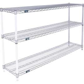 Nexel Shelving Wire Shelving Add-On Unit, 60"W x 14"D x 34"H