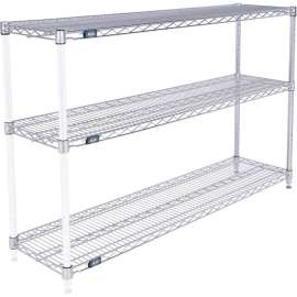 Nexel Shelving Wire Shelving Add-On Unit, 54"W x 14"D x 34"H