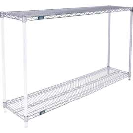 Nexel Shelving Wire Shelving Add-On Unit, 60"W x 18"D x 34"H