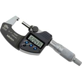 Mitutoyo 293-340-30 Digimatic 0-1"/25.4MM Fast Measure IP65 Digital Micrometer W/Long Form Cert.