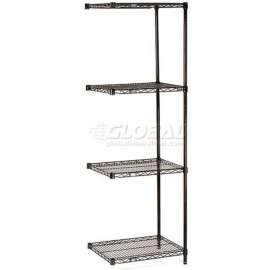 Nexel Shelving Wire Shelving Add-On Unit, 36"W x 14"D x 74"H