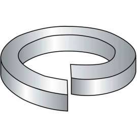 Split Lock Washer - 3/8" - Steel - Zinc - Pkg of 500 - Brighton-Best 349008