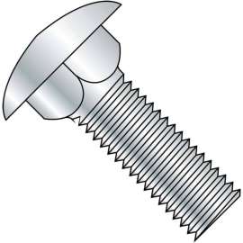 Carriage Bolt - 3/8-16 x 6" - Round Head - Steel - Zinc CR+3 - Grade A - FT - A307 - Pkg of 25