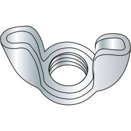 Wing Nut - Cold Forged - #8-32 - Type A, Light Series - Low Carbon Steel - Zinc CR+3 - UNC - 100 Pk
