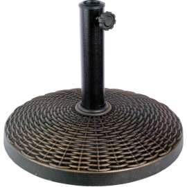 Bliss Umbrella Base, Wicker Resin, Dark Bronze