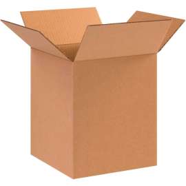 Global Industrial Cardboard Corrugated Boxes, 10"L x 10"W x 12"H, Kraft