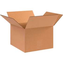 Global Industrial Cardboard Corrugated Boxes, 10"L x 10"W x 7"H, Kraft