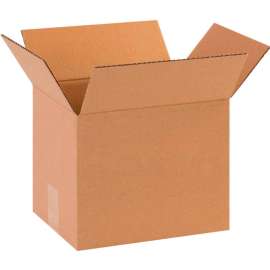 Global Industrial Cardboard Corrugated Boxes, 10"L x 8"W x 10"H, Kraft