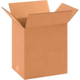 Global Industrial Cardboard Corrugated Boxes, 10"L x 8"W x 12"H, Kraft