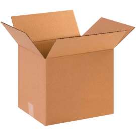 Global Industrial Cardboard Corrugated Boxes, 12"L x 10"W x 10"H, Kraft