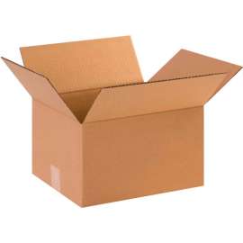 Global Industrial Cardboard Corrugated Boxes, 12"L x 10"W x 7"H, Kraft