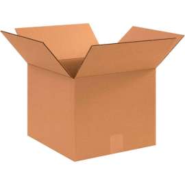 Global Industrial Cardboard Corrugated Boxes, 12"L x 12"W x 10"H, Kraft