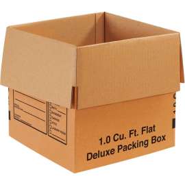Global Industrial Deluxe Cardboard Corrugated Boxes, 12"L x 12"W x 12"H, Kraft