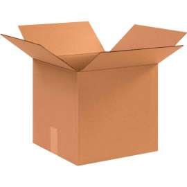 Global Industrial Cardboard Corrugated Boxes, 12-1/2"L x 12-1/2"W x 12"H, Kraft
