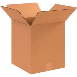 Global Industrial Cardboard Corrugated Boxes, 12"L x 12"W x 14"H, Kraft