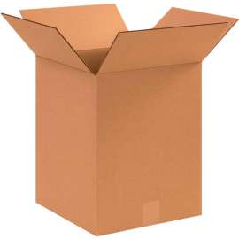 Global Industrial Cardboard Corrugated Boxes, 12"L x 12"W x 15"H, Kraft