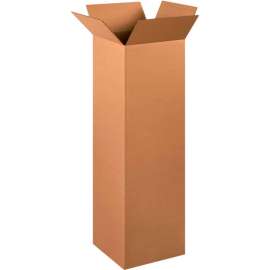 Global Industrial Tall Cardboard Corrugated Boxes, 12"L x 12"W x 40"H, Kraft
