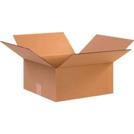 Global Industrial Cardboard Corrugated Boxes, 12-1/2"L x 12-1/2"W x 6"H, Kraft