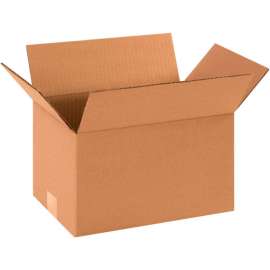 Global Industrial Cardboard Corrugated Boxes, 12"L x 8"W x 7"H, Kraft