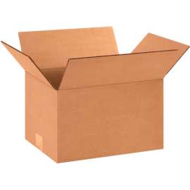 Global Industrial Cardboard Corrugated Boxes, 12"L x 9"W x 7"H, Kraft