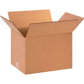 Global Industrial Cardboard Corrugated Boxes, 12"L x 9"W x 8"H, Kraft