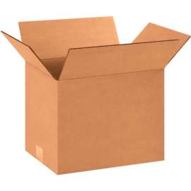 Global Industrial Cardboard Corrugated Boxes, 12-1/4"L x 9-1/4"W x 9"H, Kraft