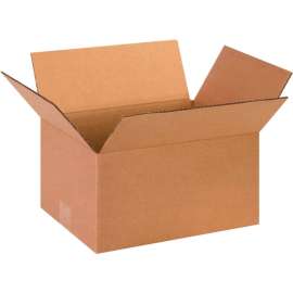 Global Industrial Cardboard Corrugated Boxes, 13"L x 10"W x 7"H, Kraft
