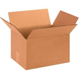 Global Industrial Cardboard Corrugated Boxes, 13"L x 10"W x 8"H, Kraft