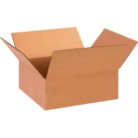 Global Industrial Flat Cardboard Corrugated Boxes, 13"L x 11"W x 5"H, Kraft