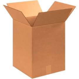 Global Industrial Cardboard Corrugated Boxes, 13"L x 13"W x 17"H, Kraft