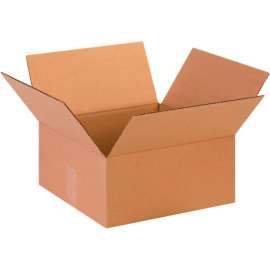 Global Industrial Flat Cardboard Corrugated Boxes, 13"L x 13"W x 6"H, Kraft