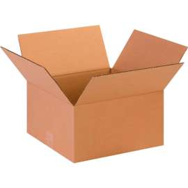 Global Industrial Cardboard Corrugated Boxes, 13"L x 13"W x 7"H, Kraft