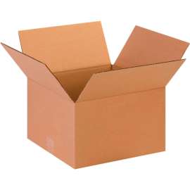 Global Industrial Cardboard Corrugated Boxes, 13"L x 13"W x 8"H, Kraft
