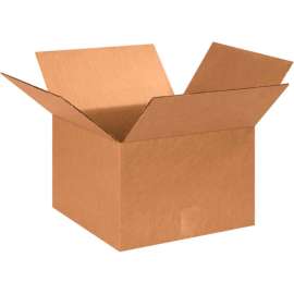 Global Industrial Cardboard Corrugated Boxes, 13"L x 13"W x 9"H, Kraft
